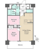 ウエリスアーバン水天宮前 1312 間取り図