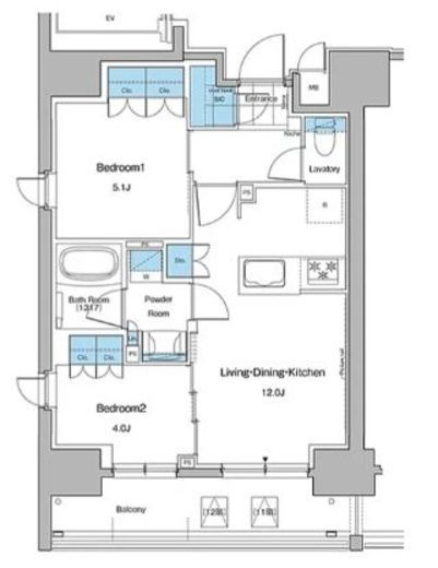 ルフォンプログレ秋葉原マークス 901 間取り図