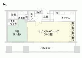 千代田ファーストハイツ 1605 間取り図