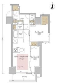アーバネックス錦糸町NORTH 602 間取り図