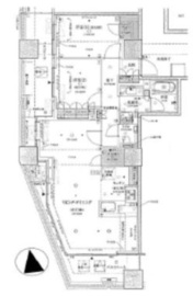 クレヴィアタワー大井町ザレジデンス 13階 間取り図