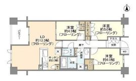 ザ・パークハウス市谷加賀町レジデンス 3階 間取り図