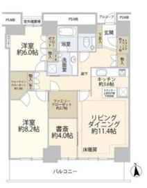 Wコンフォートタワーズ EAST 5階 間取り図