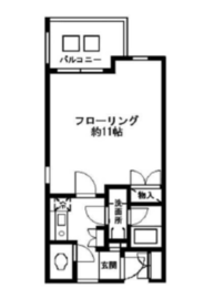アルビレオ富ヶ谷 201 間取り図