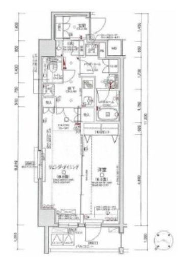 日神デュオステージ関内 4階 間取り図