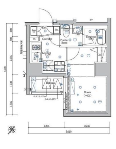 SYFORME YOKOHAMA-HIRANUMABASHI (シーフォルム横浜平沼橋) 10階 間取り図