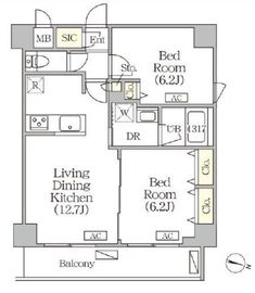 ORSUS志村坂上 (オルサス志村坂上) 110 間取り図