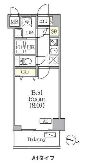 ORSUS志村坂上 (オルサス志村坂上) 407 間取り図