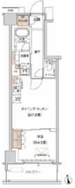 プライムネクサス大森北 605 間取り図