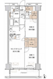 プライムネクサス大森北 603 間取り図