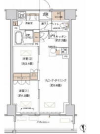プライムネクサス大森北 242 間取り図
