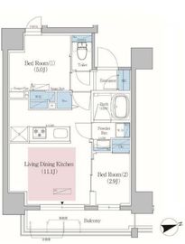 アーバネックス北上野 304 間取り図