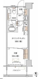 プライムネクサス大森北 240 間取り図