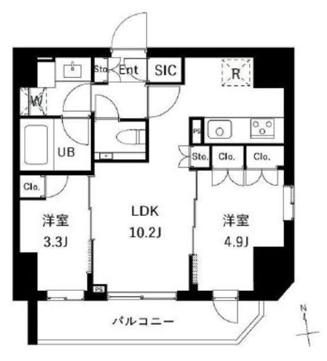 ES-Grande御徒町 901 間取り図