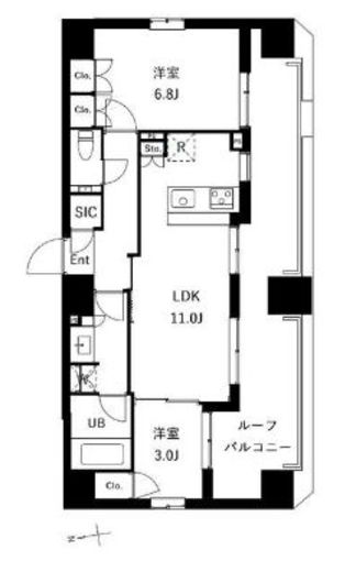 ES-Grande御徒町 802 間取り図