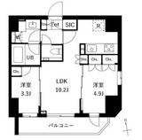 ES-Grande御徒町 802 間取り図