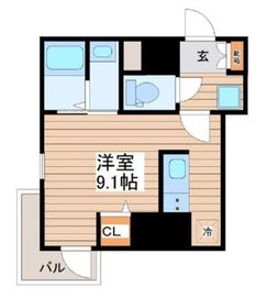 ティアラグレイス両国タワー 604 間取り図