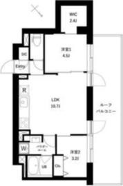 JMFレジデンス新板橋 504 間取り図