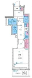ジェノヴィア新御徒町スカイガーデン 4階 間取り図