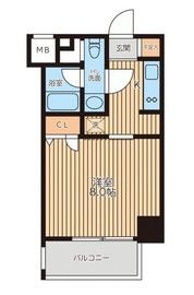 レジディア新横浜 609 間取り図