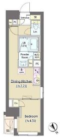 ラフォンテ田端 202 間取り図