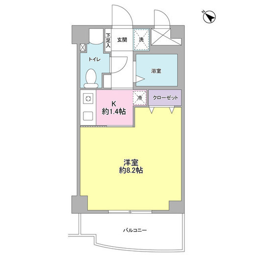 アビタシオン元住I 203 間取り図