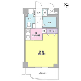 アビタシオン元住I 203 間取り図