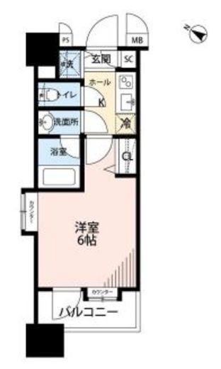 グランド・ガーラ横濱元町 3階 間取り図