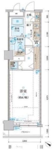 リヴシティ関内 4階 間取り図