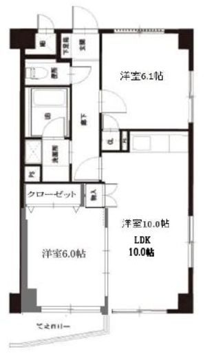 KDXレジデンス鶴見 704 間取り図