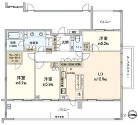 パークシティ浜田山 4階 間取り図