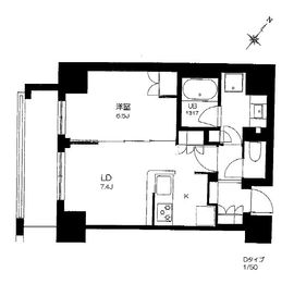 プライマル勝どき 303 間取り図