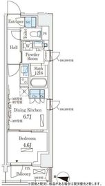 ロイヤルパークス赤羽サウス 109 間取り図
