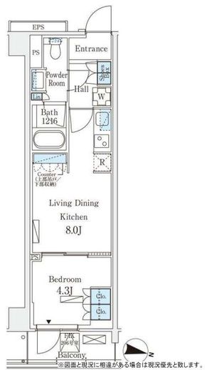 ロイヤルパークス赤羽サウス 306 間取り図
