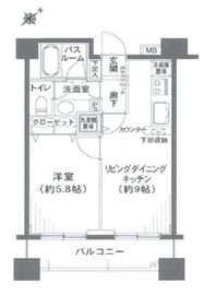 ヒルレジデンス大崎 4階 間取り図