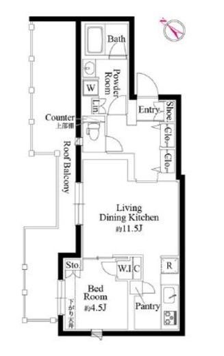 コンポジット千石 501 間取り図