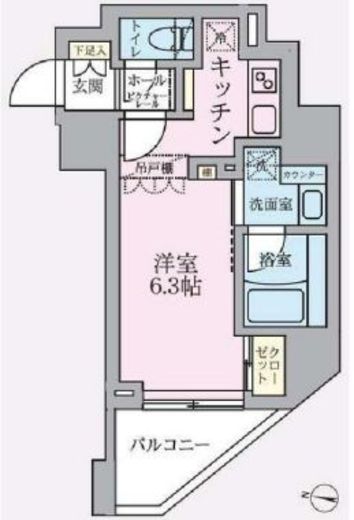 ARKMARK中野(アークマーク中野) 203 間取り図