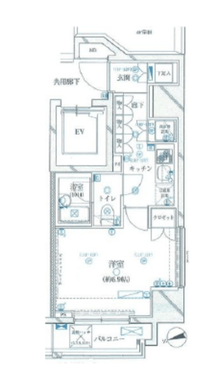セジョリ西麻布 1102 間取り図