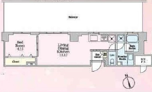 ソライエアイルときわ台 508 間取り図