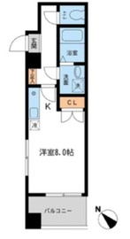 フィオーレ月島 201 間取り図