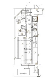 ガリシアヒルズ西麻布WEST 10階 間取り図