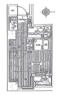グランド・ガーラ南麻布 3階 間取り図