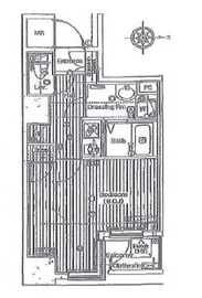 グランド・ガーラ南麻布 3階 間取り図