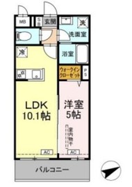ロイジェントパークス西馬込 404 間取り図