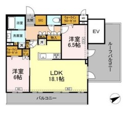 ロイジェントパークス西馬込 501 間取り図