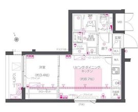ZOOM西早稲田 4階 間取り図
