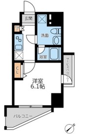 プライマル横濱平沼橋 701 間取り図