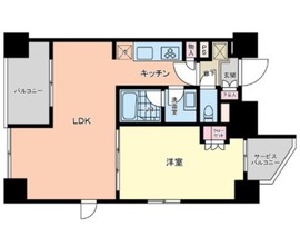 プライマル笹塚 1004 間取り図