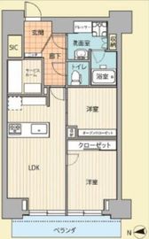 Wコンフォートタワーズ EAST 27階 間取り図