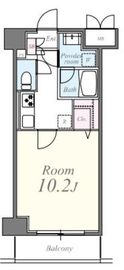 クレシェンテ月島 407 間取り図